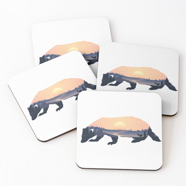 Item preview, Wisconsin Badgerland Landscape Sunset Badger designed and sold by Megan Sundquist.