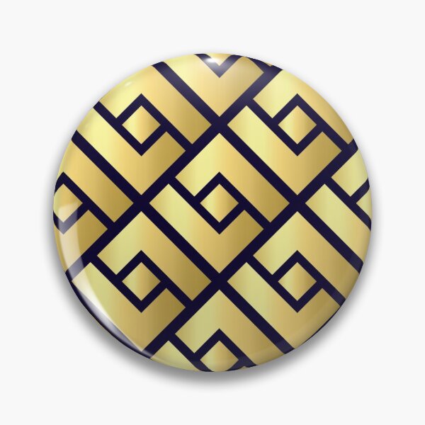 Item preview, Abstract geometric gold pattern designed and sold by urban-color.