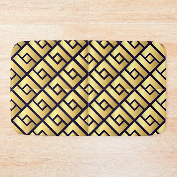 Item preview, Abstract geometric gold pattern designed and sold by urban-color.