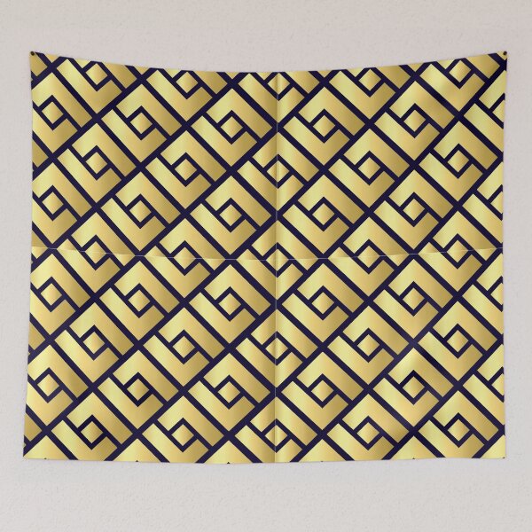Item preview, Abstract geometric gold pattern designed and sold by urban-color.