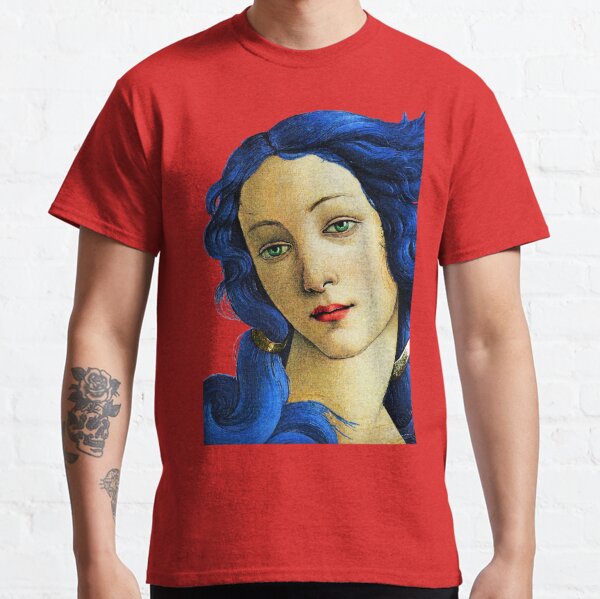 Birth Of Venus In Blue Classic T-Shirt