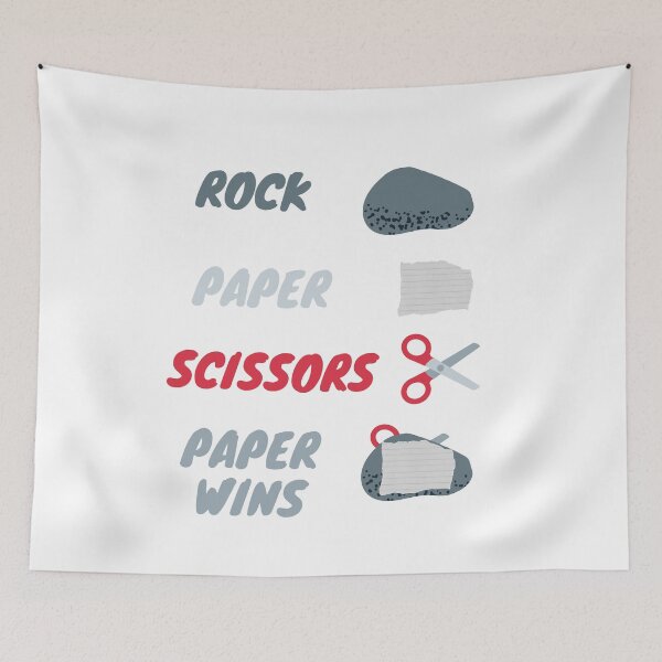 Item preview, Rock Paper Scissors, Paper Wins! designed and sold by CheryleaDesigns.