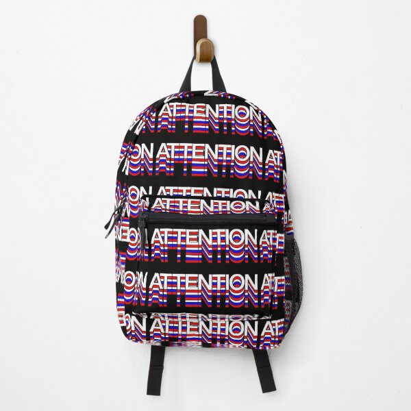 Item preview, attention red white and blue retro aesthetic modern typography designed and sold by Fashionmonger.