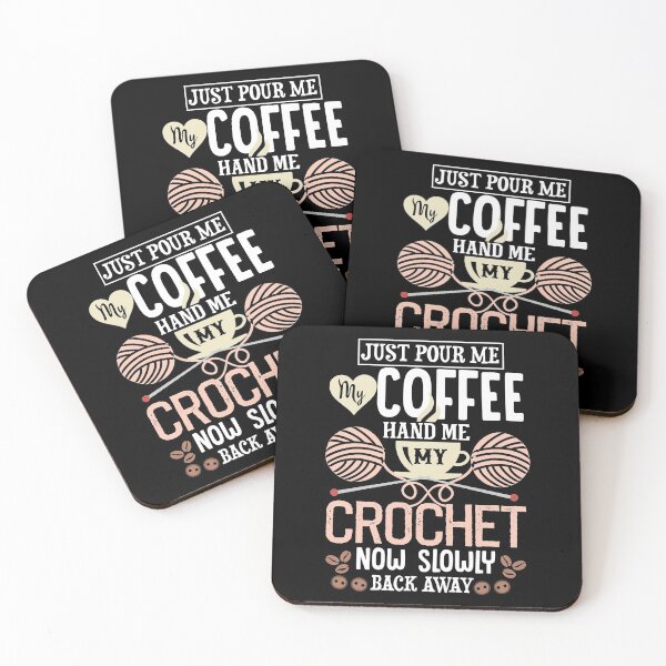 Item preview, Pour me my coffee hand me my crochet . designed and sold by SewnMemories.