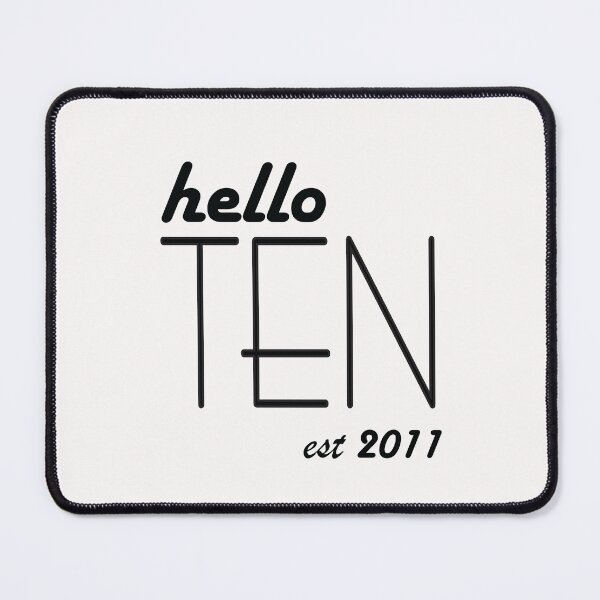 Item preview, Funny Hello Ten Est 2011 Youth 10th Birthday, Birthday Party -10th Birthday , 10th Birthday , Tenth Birthday Gift For Girls-Boys, Birthday Party designed and sold by FELTA.
