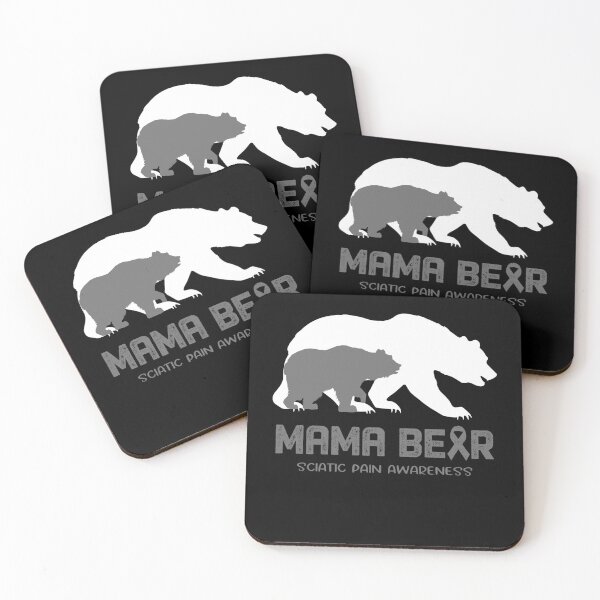 Item preview, Sciatic Pain Awareness Mama Bear Support Sciatic Pain designed and sold by Victormoratalla.
