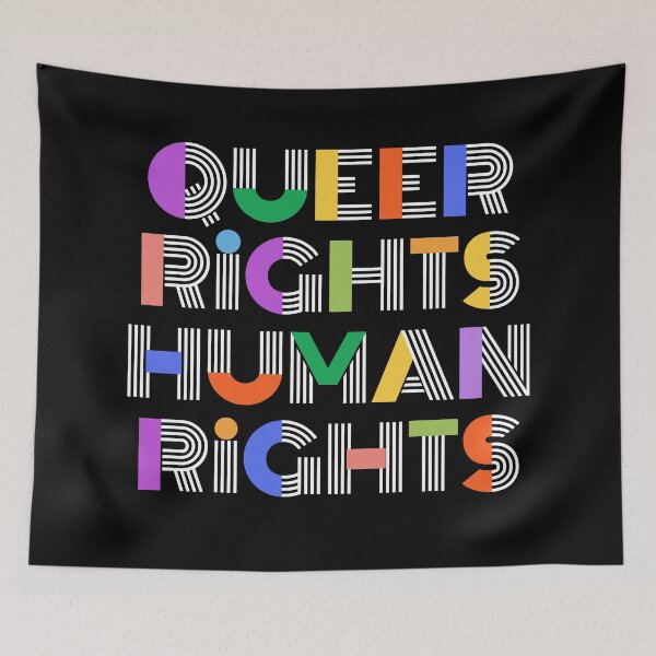Item preview, Queer Rights Human Rights - LGBT Pride Community Design  designed and sold by CamSkot.