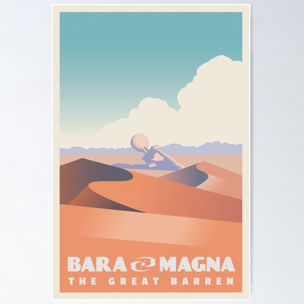 Item preview, Bara Magna Travel Poster designed and sold by SaltSlam.