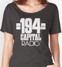 NDVH Capital Radio (1) - white print Women's Relaxed Fit T-Shirt