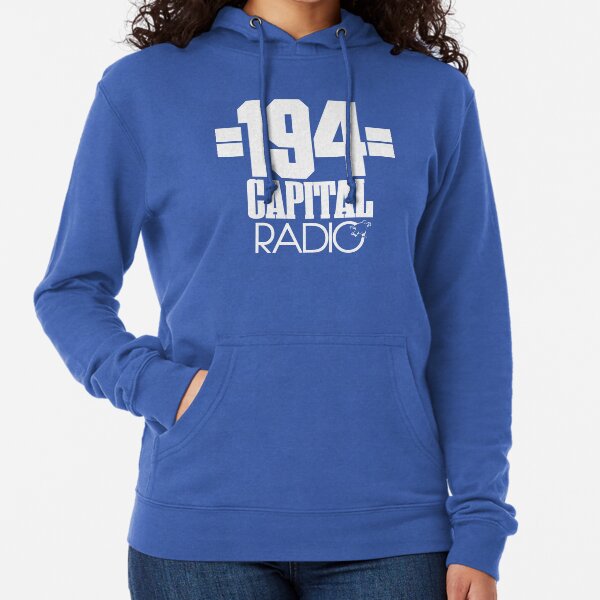 NDVH Capital Radio (1) - white print Lightweight Hoodie