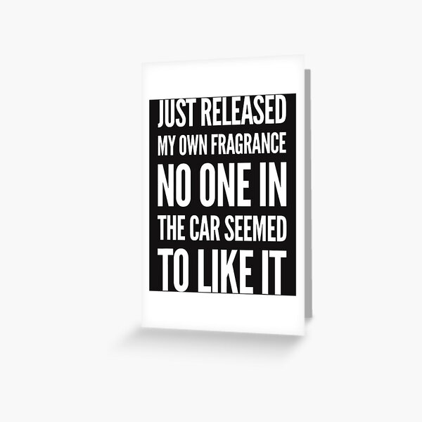 New Fragrance Funny Flatulence Novelty  Greeting Card