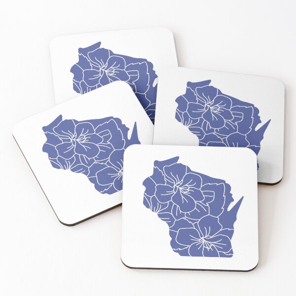Item preview, Wisconsin State Flower - Wood Violet Linework designed and sold by Megan Sundquist.