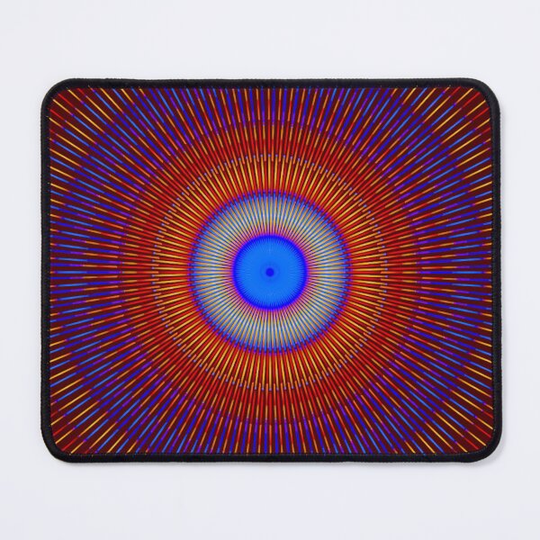 Vista previa del artículo con la obra «Círculo de ojos psicodélico», diseñado y vendido por Ksaavet.