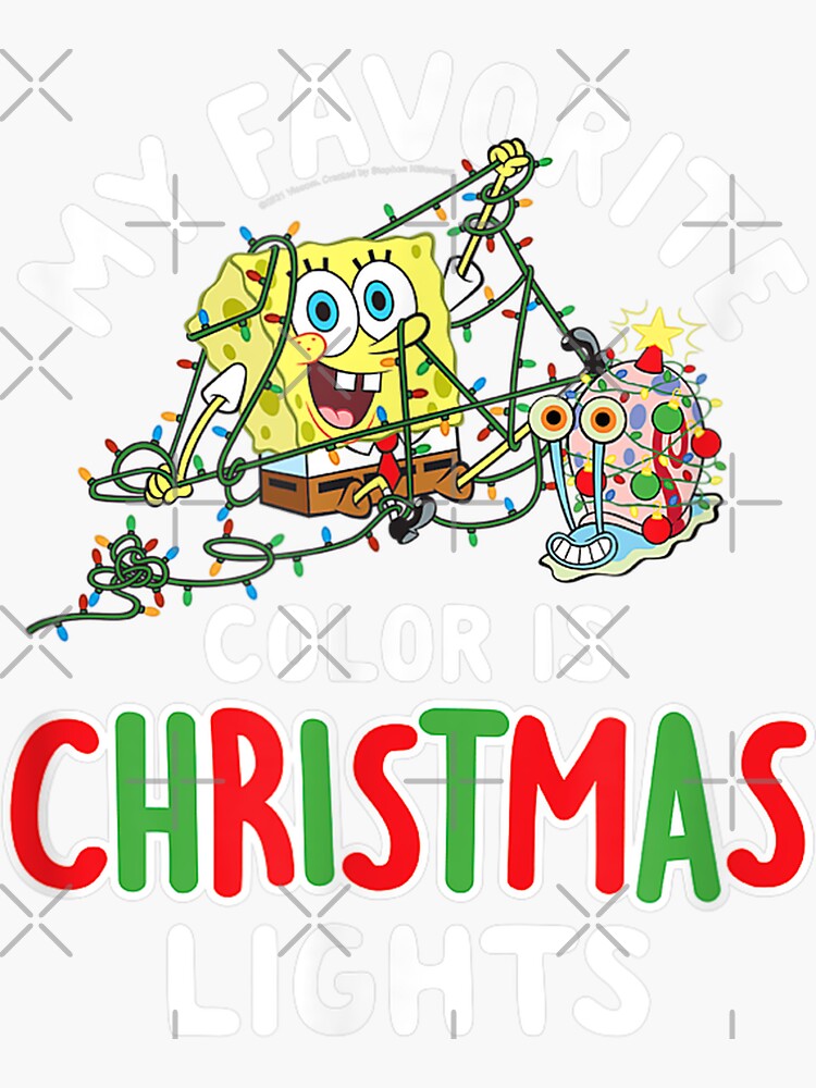 spongebob christmas sticker pack Poster for Sale by StinkPad