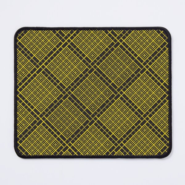 Item preview, Criss Cross Wide Angled Line Pattern in Black and Yellow designed and sold by Neil Feigeles.
