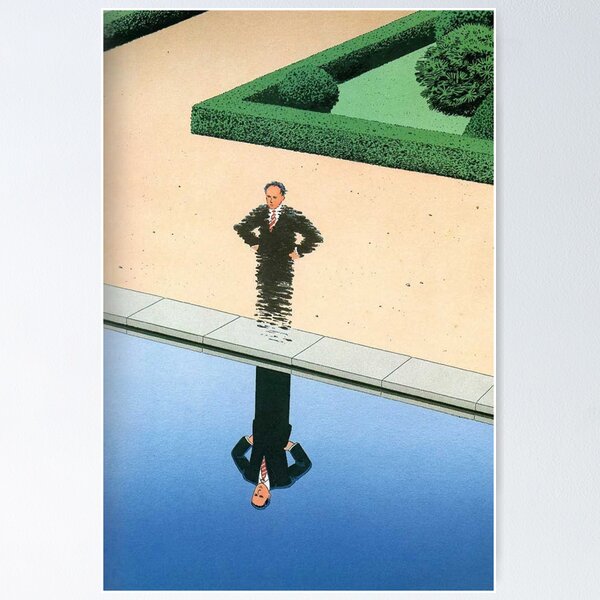 Item preview, Guy Billout Man's Reflection designed and sold by CamJones1.