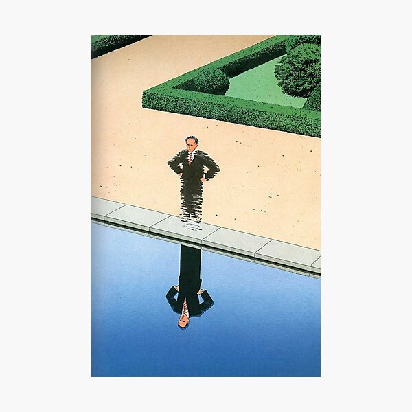 Guy Billout Man's Reflection Photographic Print
