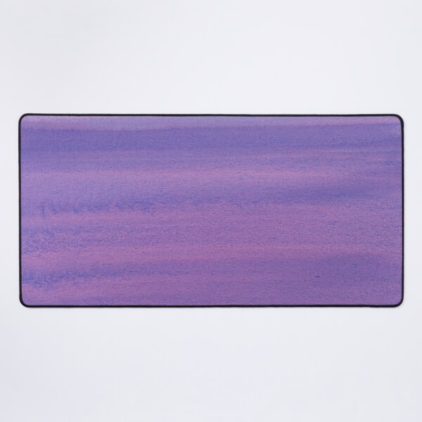 Minimal, Abstract Art, Violet Shades Warm, Color Field, Watercolor Painting Desk Mat