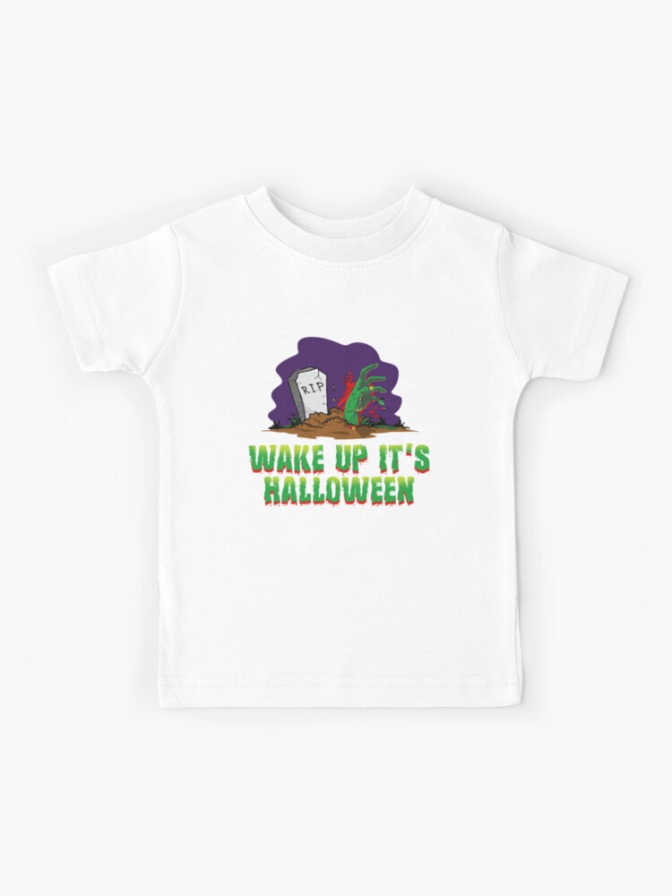 Spooky Halloween Zombie Hand Coming Out Of Grave Gift Idea Kids T
