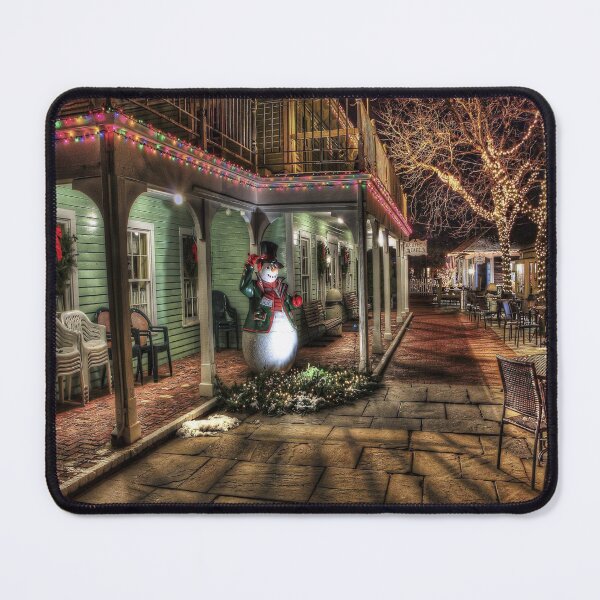Item preview, Snowman in Village Street Scene designed and sold by Arbrew.