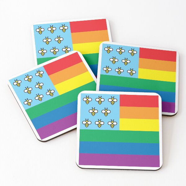 Item preview, Pride and Pollinator flag designed and sold by Vanderbeeks.