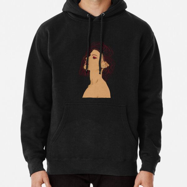 Girl in Red Pullover Hoodie