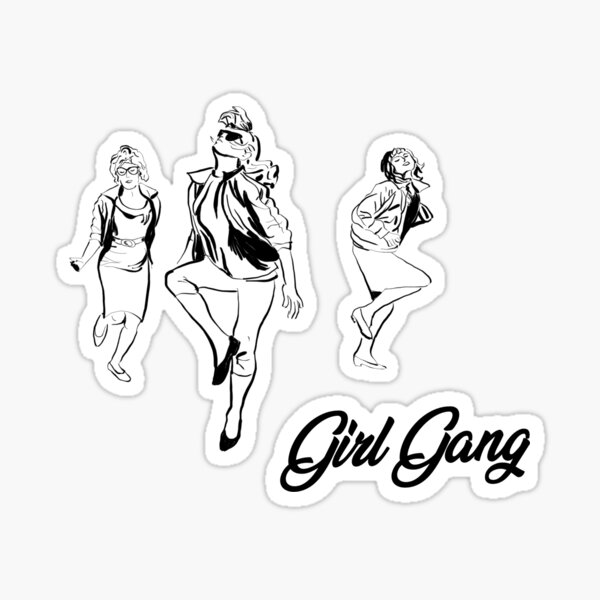 Vista previa del artículo con la obra «pandilla de chicas», diseñado y vendido por shannonheibler.