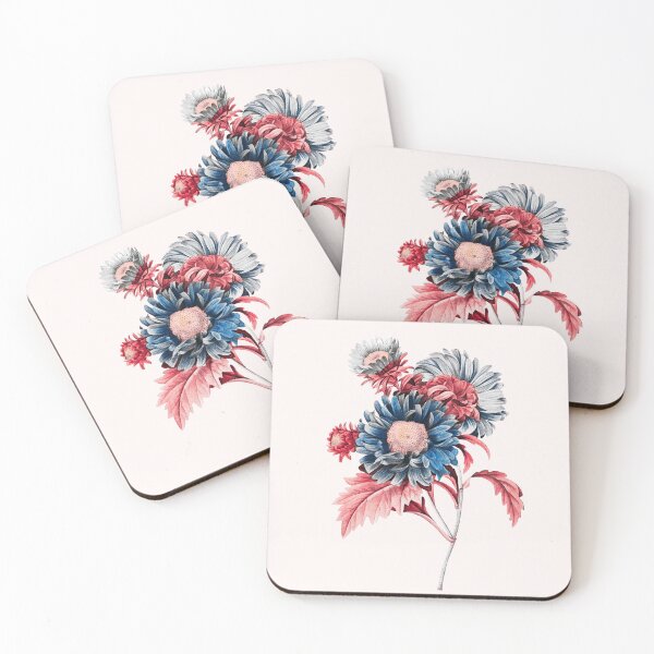 Item preview,  Red Alt of China Aster Flower - I designed and sold by DaphneKstudio .