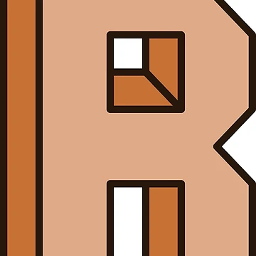 Artwork thumbnail, Block Letter R by RinozaRose