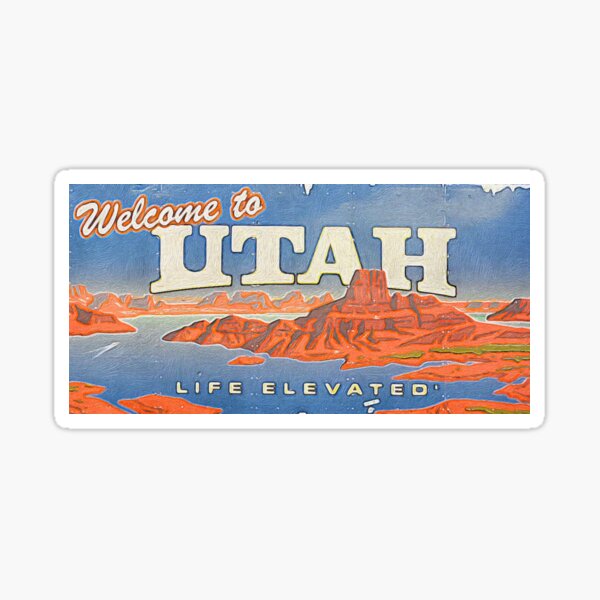 Artikel-Vorschau von Willkommen im Utah-Zeichen, designt und verkauft von bree-eva.