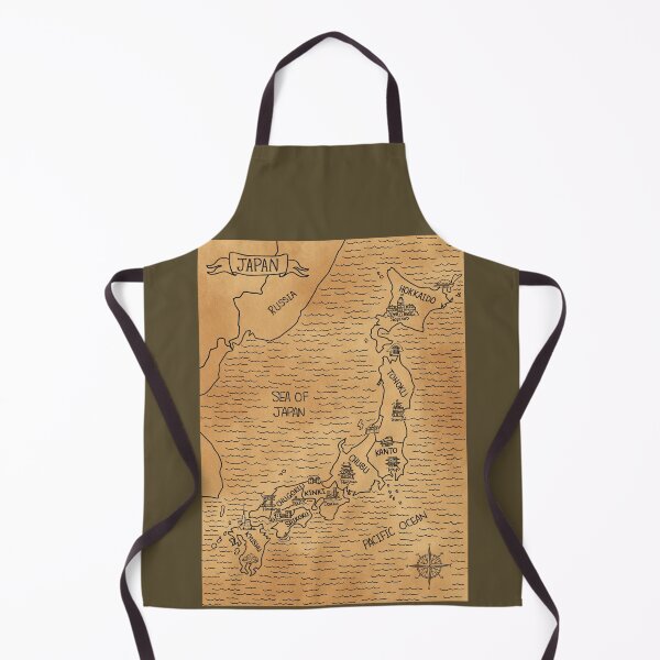 Item preview, Brown Vintage Map of Japan designed and sold by Sheridan T.