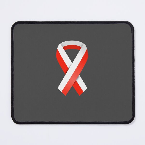 Item preview, Polish Flag Ribbon on Heart Red and White designed and sold by Krukowski.
