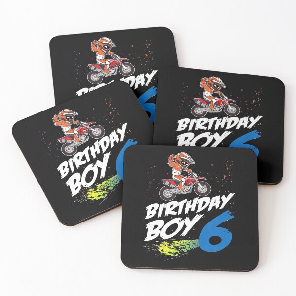Item preview, 6th Birthday Boy 6 Years Old Dirt Bike Motocross Rider  designed and sold by OroarkBates.