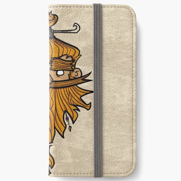 Sweet Nordic Blond Viking w.background iPhone Wallet