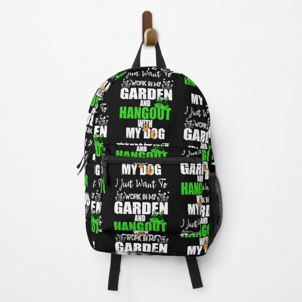 Item preview, I Just Want To Work In My Garden And Hangout With My Dog | Pet Owner Gardening Gift designed and sold by ilias13.