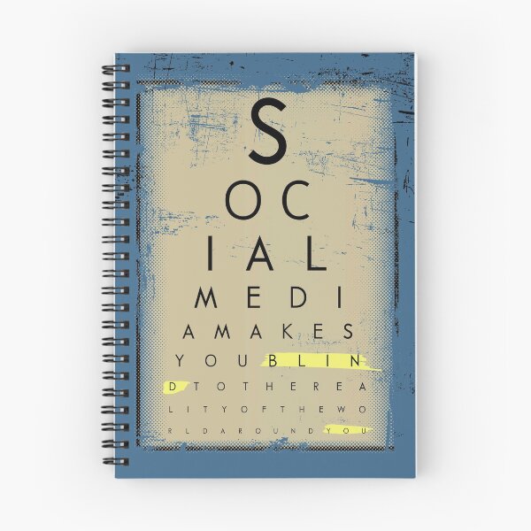Item preview, Social Media Snellen Eye Chart Message designed and sold by fmDisegno.