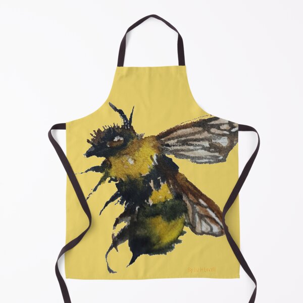 Item preview, Watercolour Bee Ready to pollinate lovely flowers designed and sold by Liz HL Art Shop.