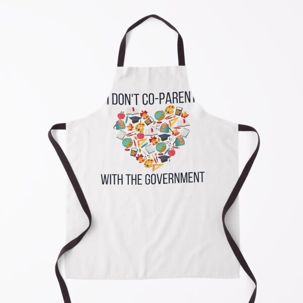 Item preview, I don't co-parent with the government, school themed heart design designed and sold by Auntieck.