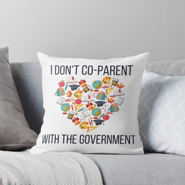 Item preview, I don't co-parent with the government, school themed heart design designed and sold by Auntieck.