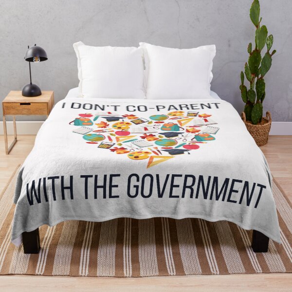Item preview, I don't co-parent with the government, school themed heart design designed and sold by Auntieck.
