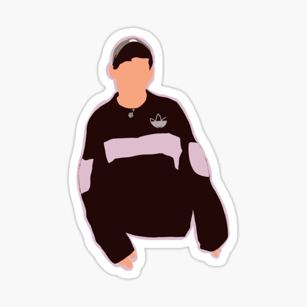 Louis Tomlinson Green Adidas Hoodie Sticker for Sale by craftnella