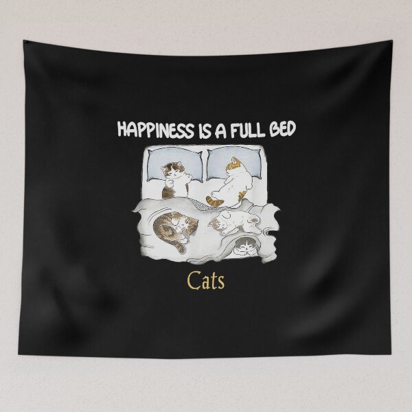 Item preview,  Happiness Full Bed Cats designed and sold by bonytmrz.