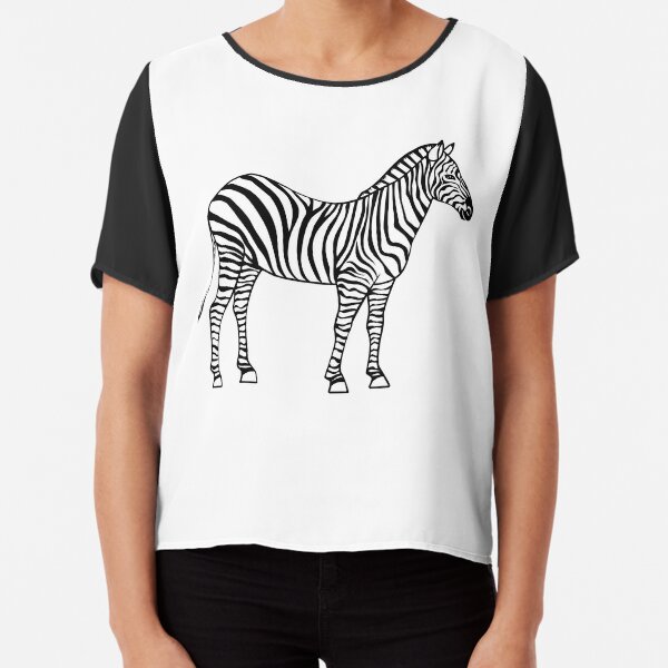 Zebra - Sketch Chiffon Top