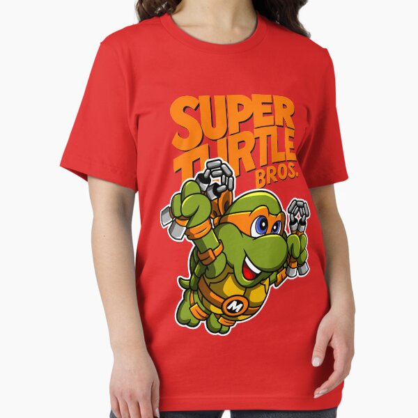 Super Turtle Bros - Mikey Essential T-Shirt