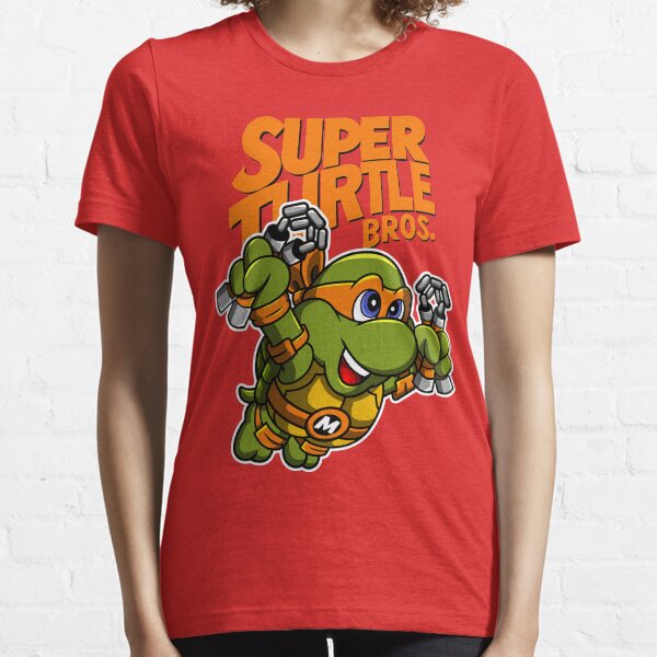 Super Turtle Bros - Mikey Essential T-Shirt