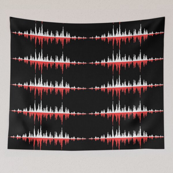 Item preview, Onda de sonido roja designed and sold by mapeya.