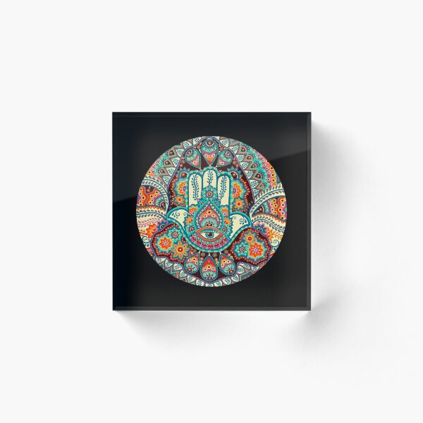 Hamsa Hand Acrylic Block