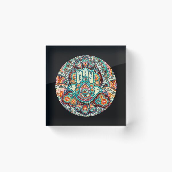Hamsa Hand Acrylic Block