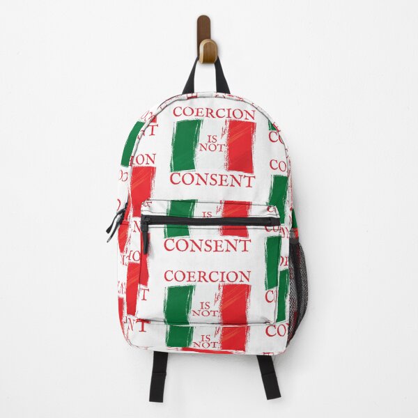 Item preview, Coercion is not consent, Green White and Red Italian Flag Design designed and sold by Auntieck.