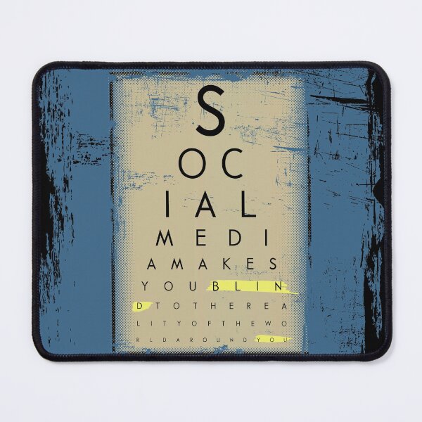 Item preview, Social Media Snellen Eye Chart Message designed and sold by fmDisegno.